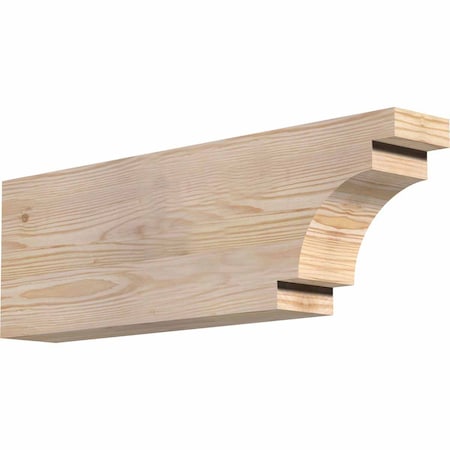 Ekena Millwork Mediterranean Smooth Rafter Tail, Douglas Fir, 3 1/2"W x 8"H x 24"L RFT04X08X24MED00SDF